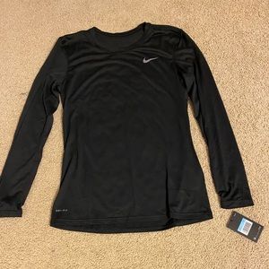 Black Dri-Fit Long Sleeve Shirt